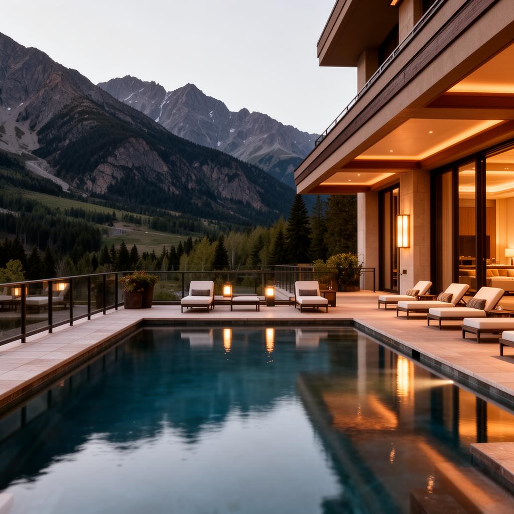 Arrowhead pool and architectural photography